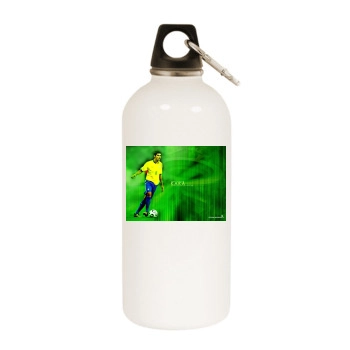 Kaka White Water Bottle With Carabiner