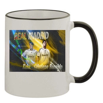 Kaka 11oz Colored Rim & Handle Mug