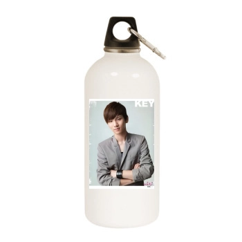 SHINee White Water Bottle With Carabiner