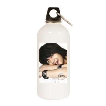 SHINee White Water Bottle With Carabiner