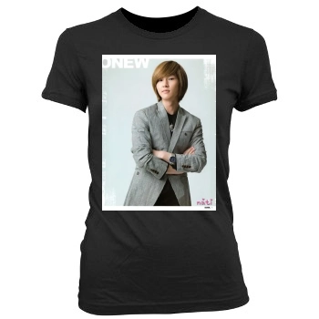 SHINee Women's Junior Cut Crewneck T-Shirt