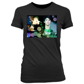 SHINee Women's Junior Cut Crewneck T-Shirt