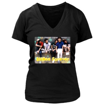 SHINee Women's Deep V-Neck TShirt