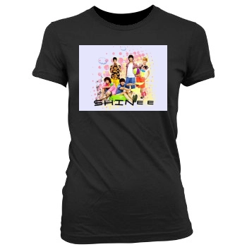 SHINee Women's Junior Cut Crewneck T-Shirt