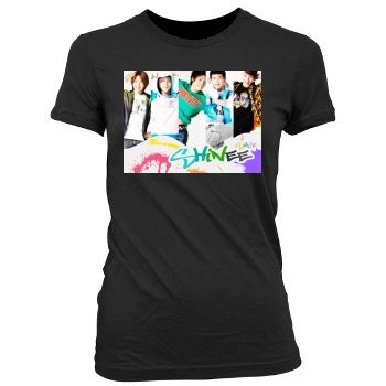 SHINee Women's Junior Cut Crewneck T-Shirt