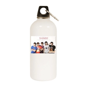 SHINee White Water Bottle With Carabiner