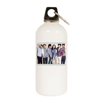 SHINee White Water Bottle With Carabiner