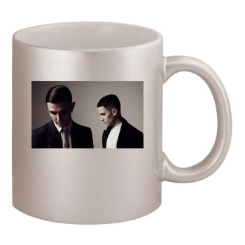 Hurts 11oz Metallic Silver Mug