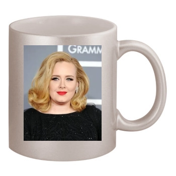 Adele 11oz Metallic Silver Mug