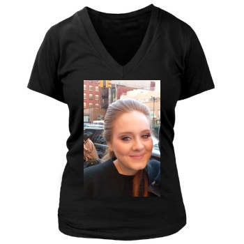 Adele Women's Deep V-Neck TShirt