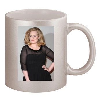 Adele 11oz Metallic Silver Mug