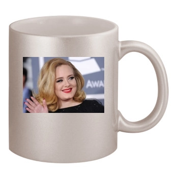 Adele 11oz Metallic Silver Mug