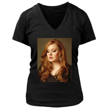 Adele Women's Deep V-Neck TShirt
