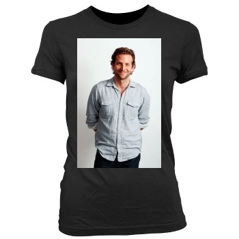 Bradley Cooper Women's Junior Cut Crewneck T-Shirt