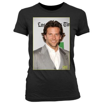 Bradley Cooper Women's Junior Cut Crewneck T-Shirt