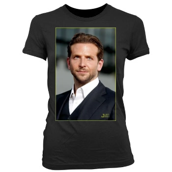 Bradley Cooper Women's Junior Cut Crewneck T-Shirt