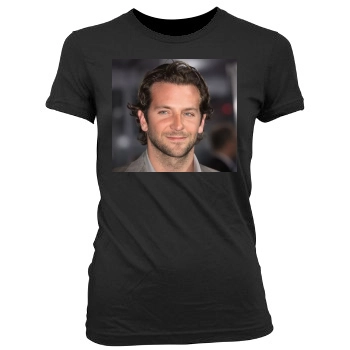 Bradley Cooper Women's Junior Cut Crewneck T-Shirt