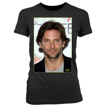 Bradley Cooper Women's Junior Cut Crewneck T-Shirt