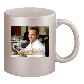 Bradley Cooper 11oz Metallic Silver Mug