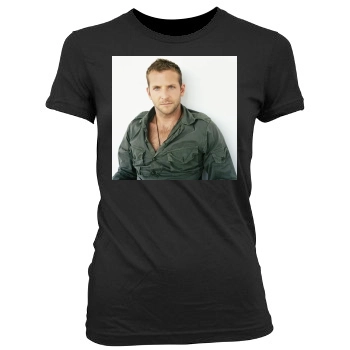 Bradley Cooper Women's Junior Cut Crewneck T-Shirt