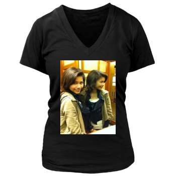 Zendaya Coleman Women's Deep V-Neck TShirt