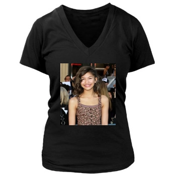 Zendaya Coleman Women's Deep V-Neck TShirt