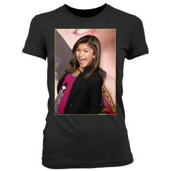 Zendaya Coleman Women's Junior Cut Crewneck T-Shirt