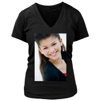 Zendaya Coleman Women's Deep V-Neck TShirt