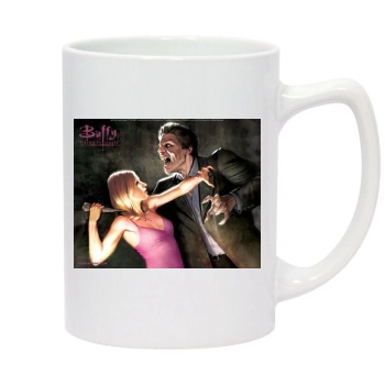 Buffy the Vampire Slayer 14oz White Statesman Mug