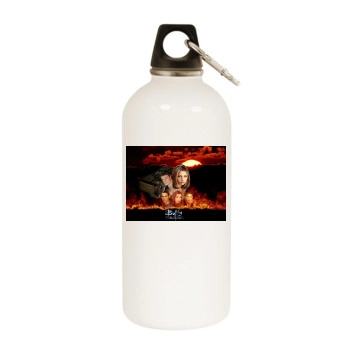 Buffy the Vampire Slayer White Water Bottle With Carabiner