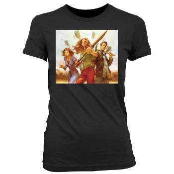 Buffy the Vampire Slayer Women's Junior Cut Crewneck T-Shirt