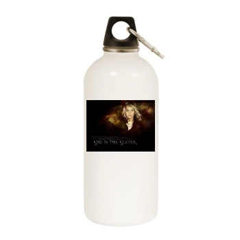 Buffy the Vampire Slayer White Water Bottle With Carabiner