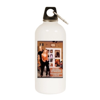 Buffy the Vampire Slayer White Water Bottle With Carabiner