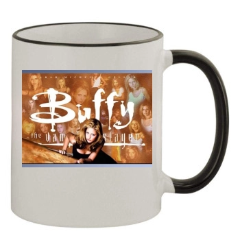 Buffy the Vampire Slayer 11oz Colored Rim & Handle Mug