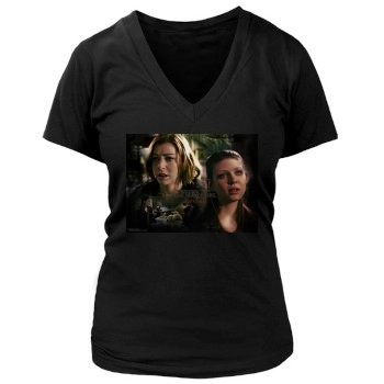 Buffy the Vampire Slayer Women's Deep V-Neck TShirt