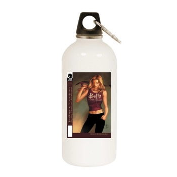 Buffy the Vampire Slayer White Water Bottle With Carabiner