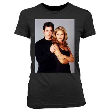 Buffy the Vampire Slayer Women's Junior Cut Crewneck T-Shirt