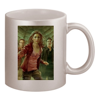 Buffy the Vampire Slayer 11oz Metallic Silver Mug