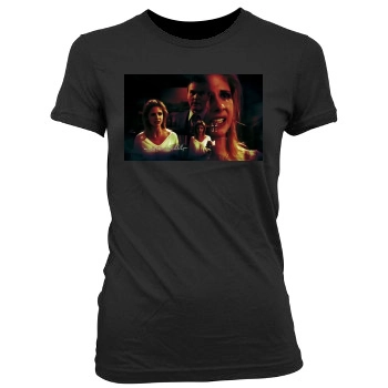 Buffy the Vampire Slayer Women's Junior Cut Crewneck T-Shirt