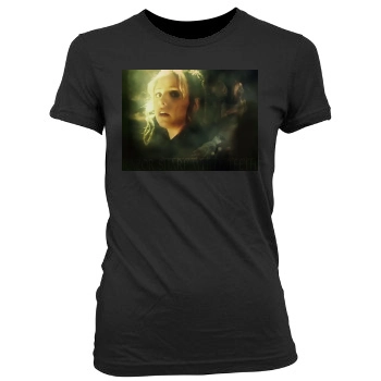 Buffy the Vampire Slayer Women's Junior Cut Crewneck T-Shirt