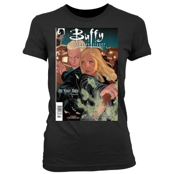 Buffy the Vampire Slayer Women's Junior Cut Crewneck T-Shirt