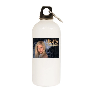 Buffy the Vampire Slayer White Water Bottle With Carabiner