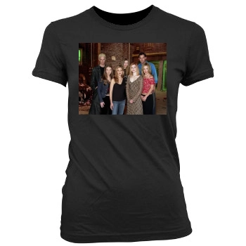 Buffy the Vampire Slayer Women's Junior Cut Crewneck T-Shirt