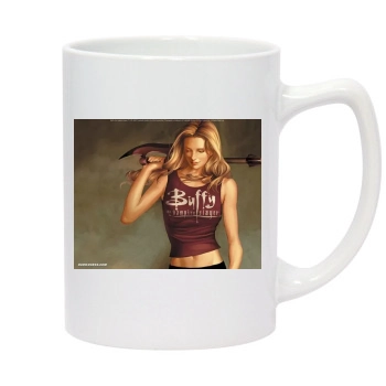 Buffy the Vampire Slayer 14oz White Statesman Mug