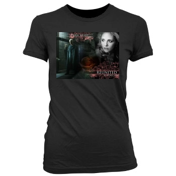 Buffy the Vampire Slayer Women's Junior Cut Crewneck T-Shirt