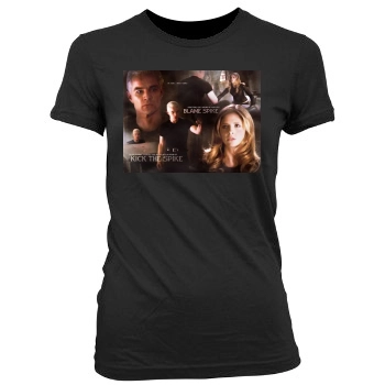 Buffy the Vampire Slayer Women's Junior Cut Crewneck T-Shirt