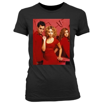 Buffy the Vampire Slayer Women's Junior Cut Crewneck T-Shirt