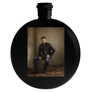 Jensen Ackles Round Flask