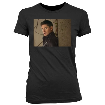 Jensen Ackles Women's Junior Cut Crewneck T-Shirt