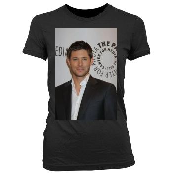 Jensen Ackles Women's Junior Cut Crewneck T-Shirt